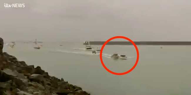Video shows 2 boats crashing amid a standoff between France and Britain over fishing rights