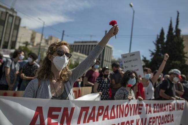 May Day rallies in Greece halt ferries, disrupt flights