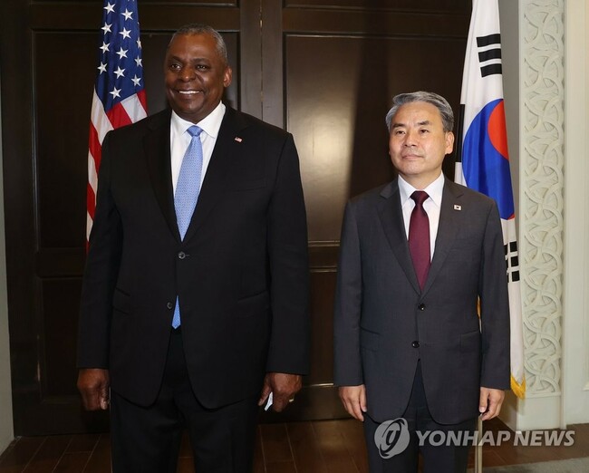 Defense chiefs of S. Korea, U.S. to hold annual security talks at Pentagon this week