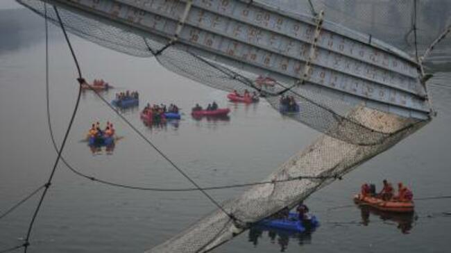 Gujarat bridge collapse: Death toll rises to 132
