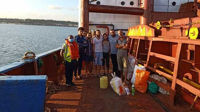 Cargo ship owners can disappear and leave their crews unpaid and starving. 10 mariners have been stranded off Kenya for 18 months.