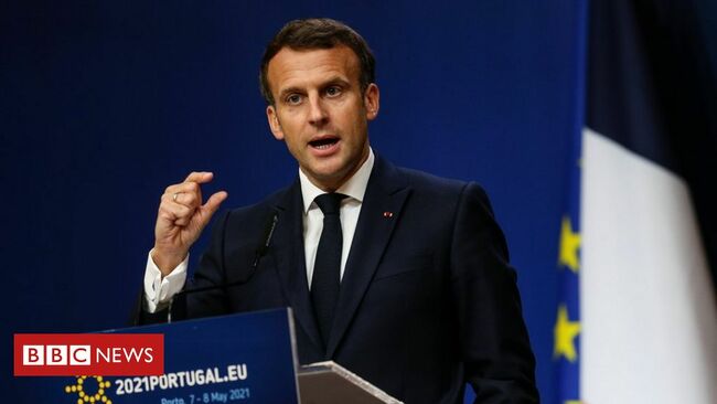 Covid: Macron calls on US to drop vaccine export bans