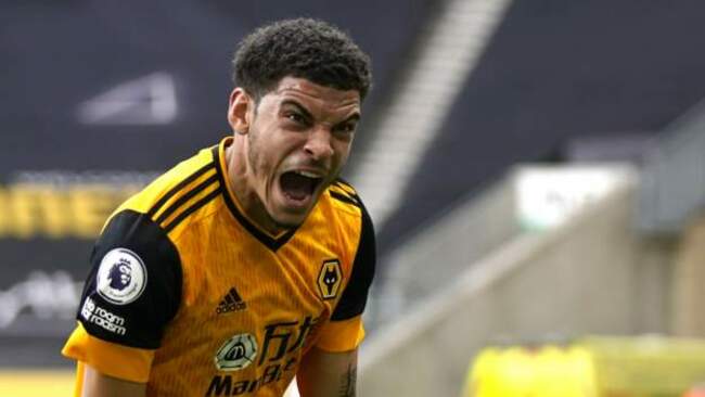 Gibbs-White gives Wolves dramatic late win over 10-man Brighton
