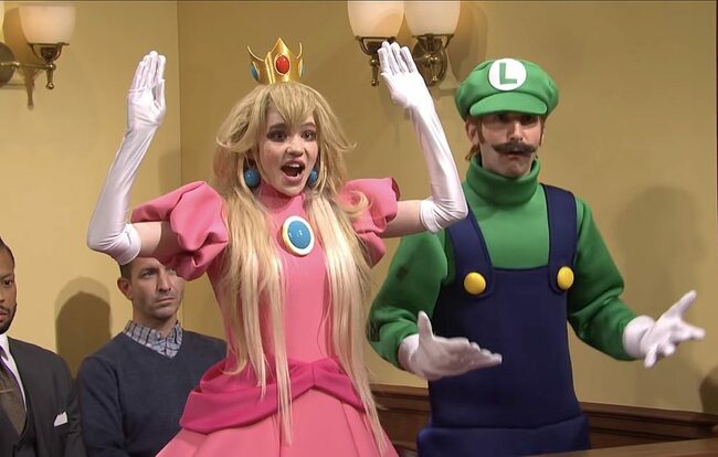 Grimes Plays Princess Peach to Elon Musk's Wario on Super Mario Themed SNL Skit
