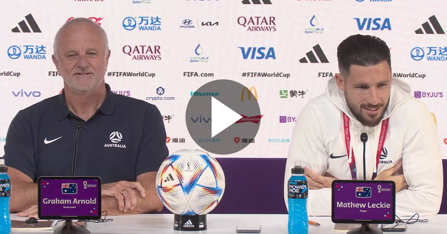 WATCH: Graham Arnold & Mathew Leckie