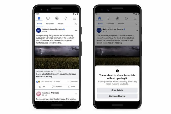 Facebook wants to make sure you've read the article you're about to share