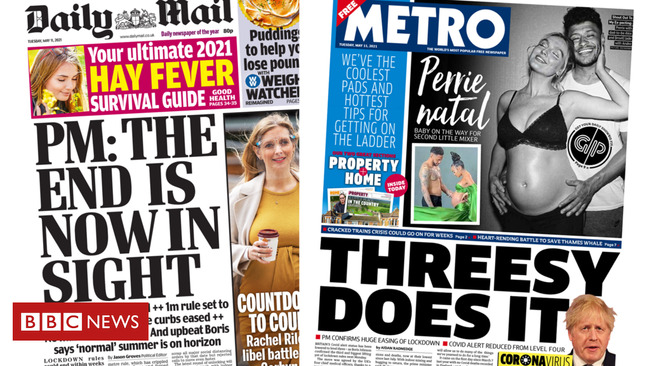 The papers: 'End in sight' but let's 'use common sense'