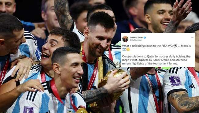 PM Shehbaz, President Alvi congratulate Argentina on World Cup win
