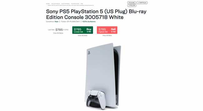 Nearly 140,000 PlayStation 5 consoles have been sold by re-sellers on StockX, a popular shoe resale website