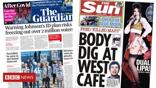 The papers: Queen's Speech 'backlash' and Fred West cops dig