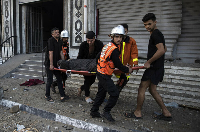 The Latest: Palestinians in Serbia rally in support of Gaza