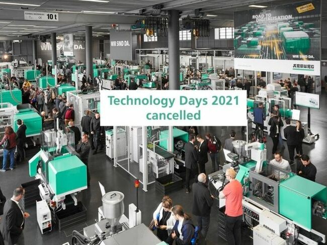 Arburg cancels Technology Days for 2021
