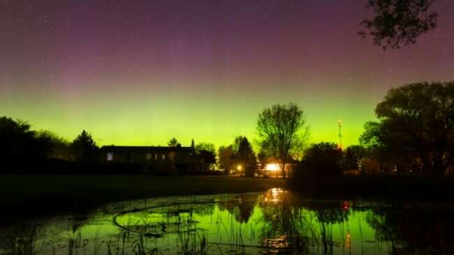 Keep an eye out for a chance of northern lights tonight