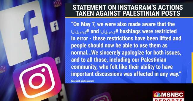 Facebook, Instagram apologize for restricting posts about Al Aqsa Mosque raid