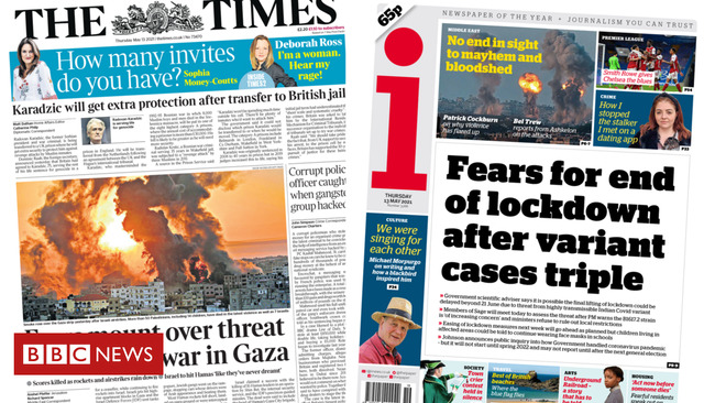 The papers: Fears of 'all-out war' and concerns over variant