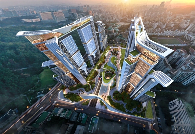 POSCO E&C starts 1st apt reconstruction project in Gangnam with Hauterre brand