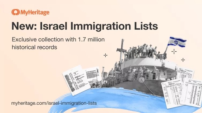 New Exclusive Israel Immigration Collection on MyHeritage