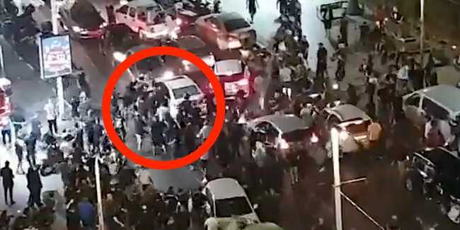 Video shows a mob in Israel dragging a man they think is Arab out of his car and beating him