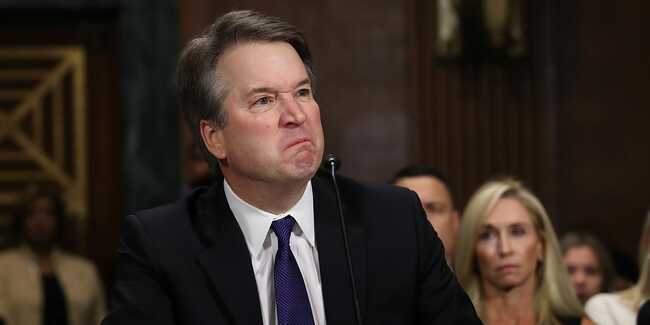 Justice Brett Kavanaugh wrote a sexually explicit memo 'in a fog of sleep deprivation' during the Starr investigation