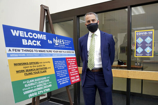 US jobless claims fall to 473K as more GOP governors bar aid