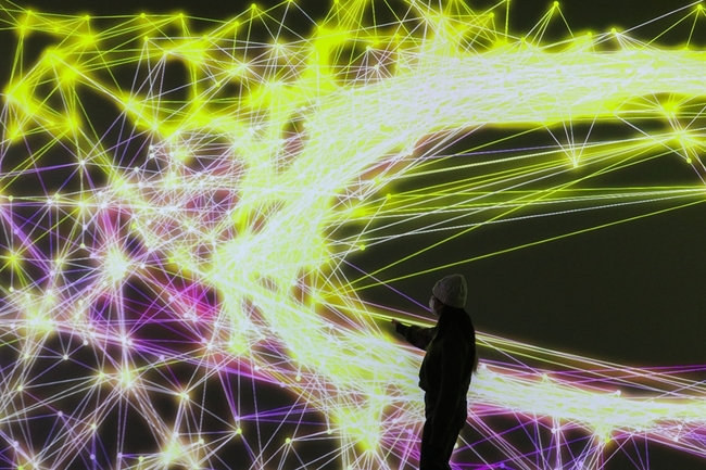 Miguel Chevalier's psychedelic digital universe takes audience participation to next level