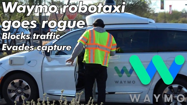 Waymo Self-Driving Taxi Goes Rogue, Blocking Traffic & Evading Capture
