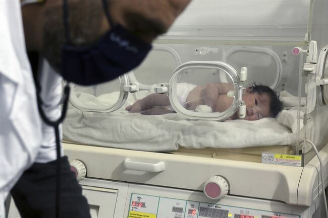 Newborn, toddler saved from rubble in quake-hit Syrian town