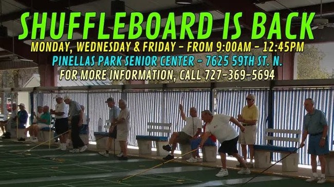 Shuffleboard At Pinellas Park Senior Center