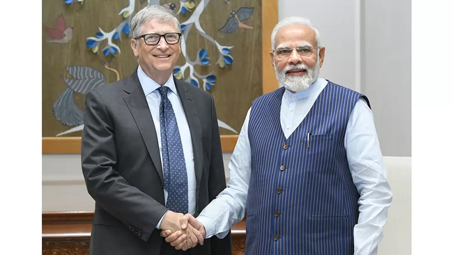 Bill Gates Meets PM Modi, Discusses India’s “Incredible Progress And Innovation”