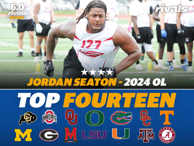 Rivals100 OL Jordan Seaton makes his first cuts