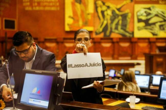 Ecuador assembly backs report calling for Lasso impeachment process