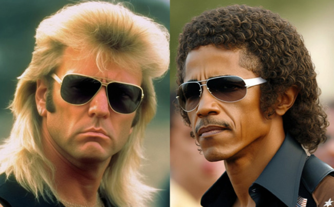 Someone Used A.I To Put Mullets On All The US Presidents.
