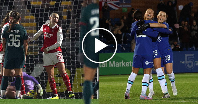 WATCH: Foord scores for Arsenal; Kerr picks up assist in Chelsea's win