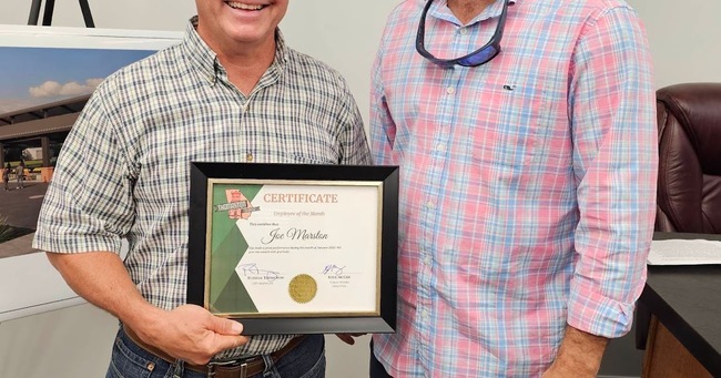City Of Thomaston Employee of Month Joe Marston