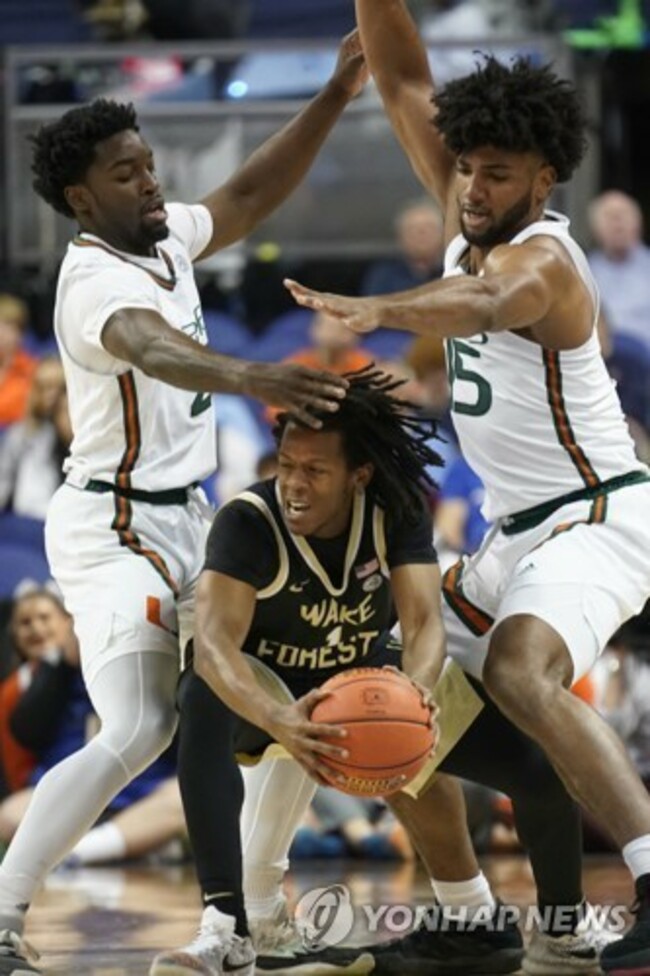 APTOPIX ACC Wake Forest Miami Basketball