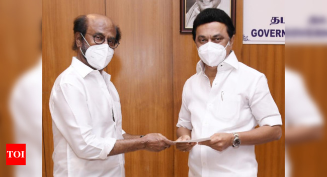 Rajinikanth donates Rs 50 lakh to CM’s Public Relief Fund