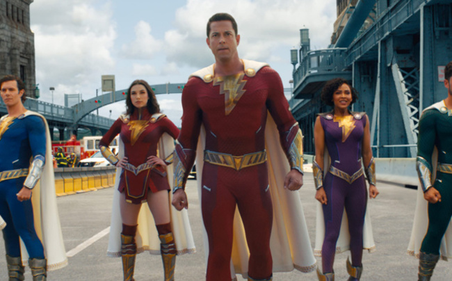 Stars of new 'Shazam!' movie make Jono and Ben jump off the Auckland Harbour Bridge
