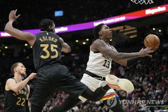 Timberwolves Raptors Basketball