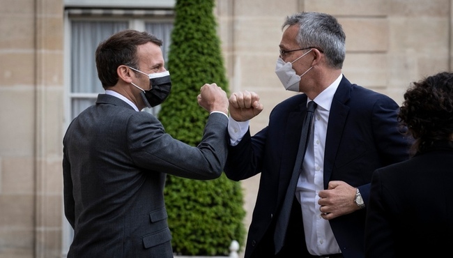 Secretary General praises France, discusses NATO summit with President Macron