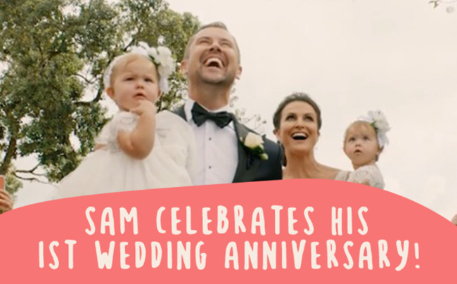 Sam celebrates his one year Wedding Anniversary!