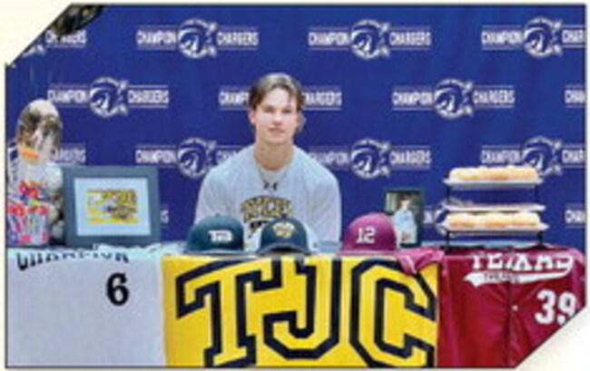 Miller signs to play baseball at Tyler JC