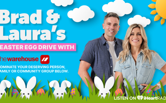 The Hits Easter Egg Drive with The Warehouse