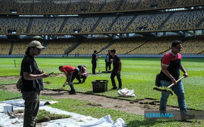 NATIONAL STADIUM'S GREEN, GREEN GRASS AT HOME AS EVERLASTING MEMENTO