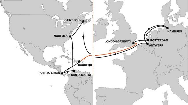 Hapag-Lloyd announces new port coverage between North Europe, North America and Latin America with its CES service