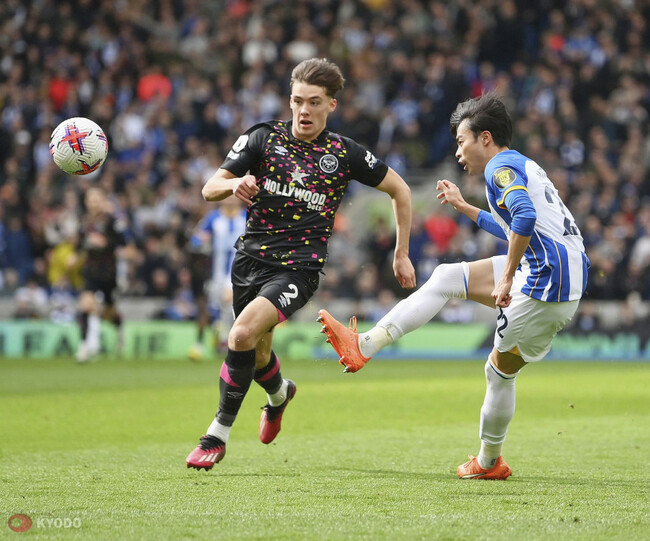 Football: Kaoru Mitoma nets Japanese-high 7th goal in Premier League season