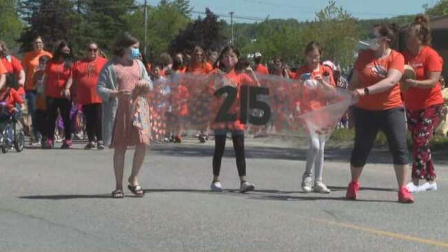 N.B. First Nation hosts march in memory of children buried at former B.C. residential school