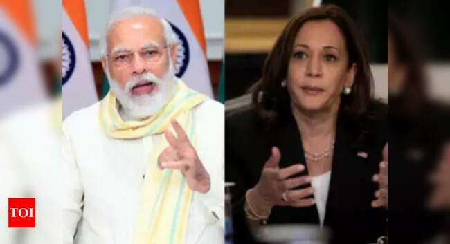 US to ease Covid vaccine input supply: Kamala Harris to PM Modi