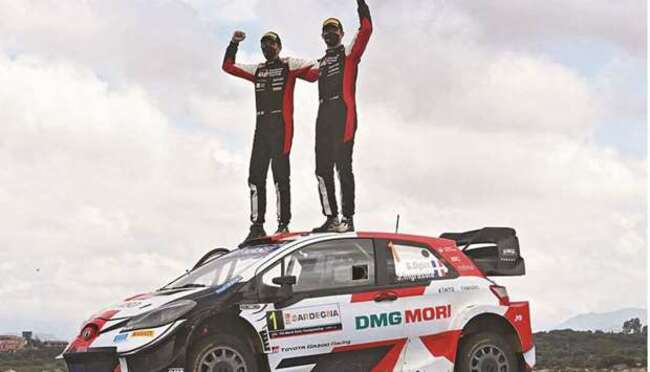 Ogier wins Rally of Italy in Toyota one-two