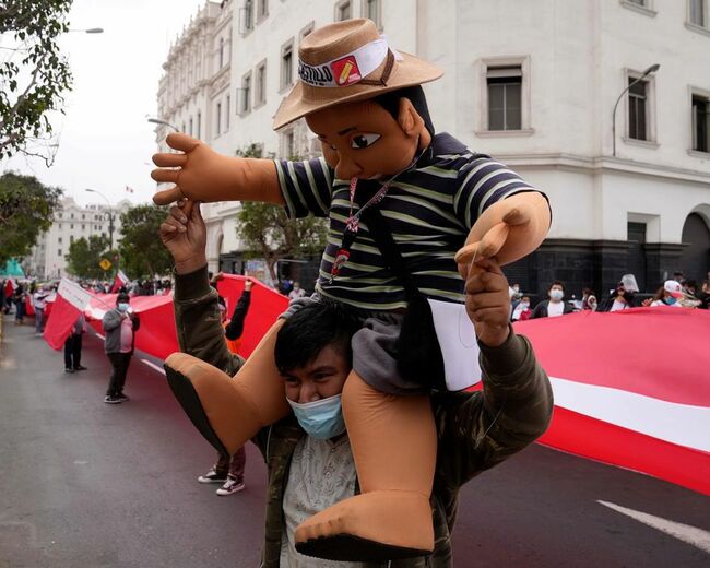 Leftist teacher inches toward victory in disputed Peru vote