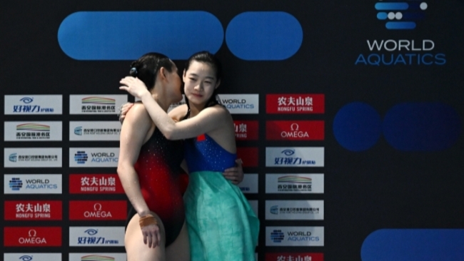 China's Wang, Chen bring home two more golds at Diving World Cup